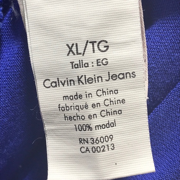 CALVIN KLEIN JEANS Blue Top - Picture 5 of 6